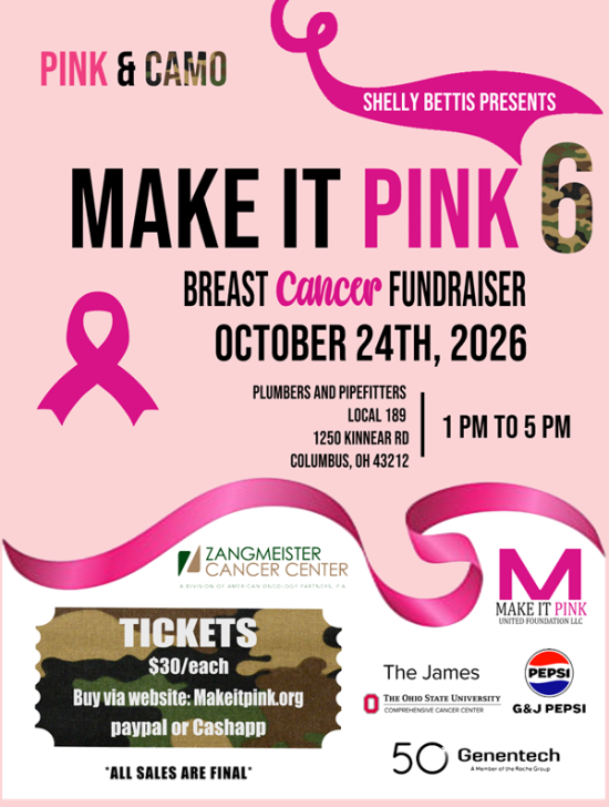 Tickets on Sale Now for the Make It Pink 6 2026 Fundraiser
